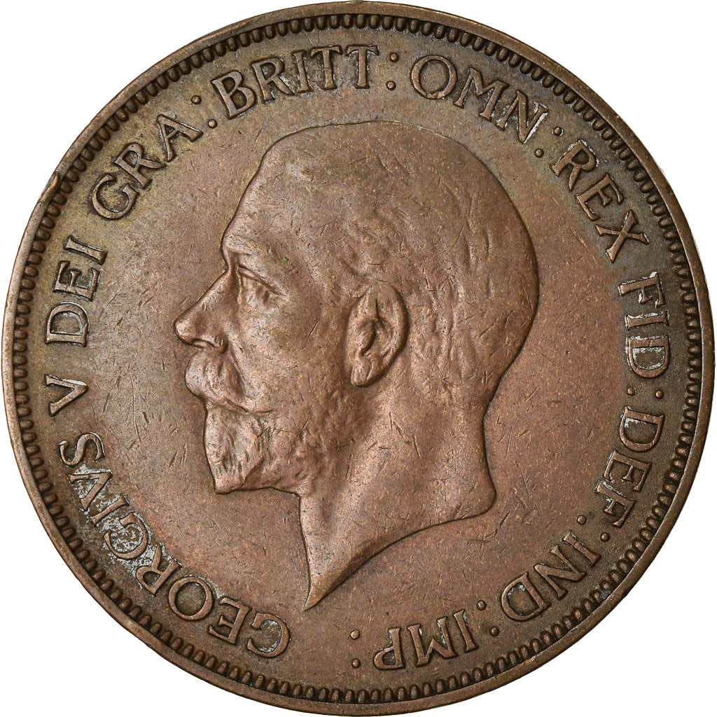 Coin, Great Britain, George V, Penny, 1935, AU(50-53), Bronze, KM:838