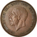 Coin, Great Britain, George V, Penny, 1935, AU(50-53), Bronze, KM:838
