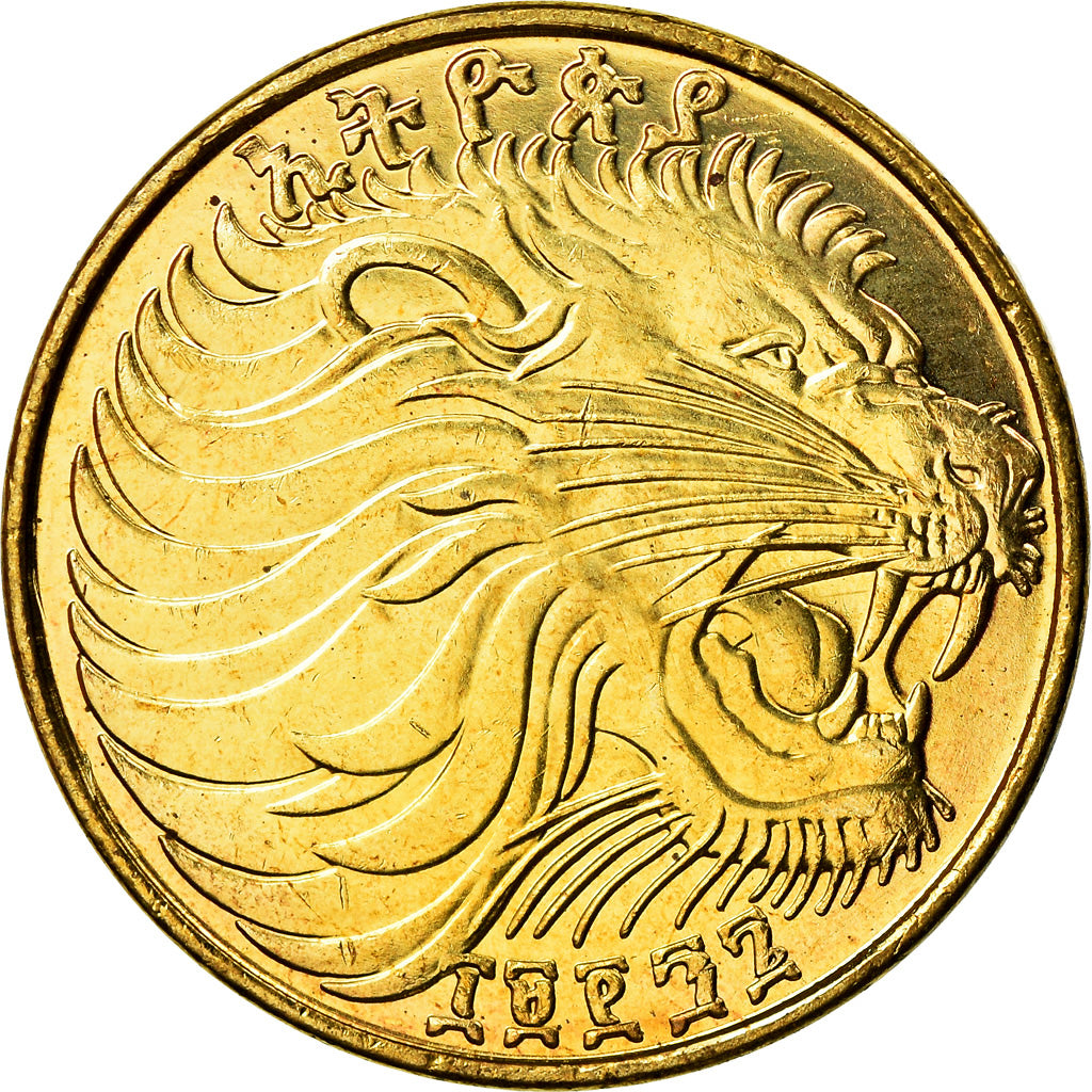 Monnaie, Éthiopie, 10 Cents, 2004, SPL+, Brass plated steel, KM:45.3