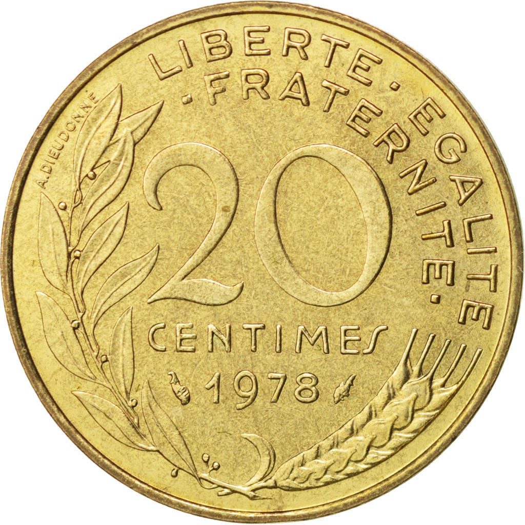 Monnaie, France, Marianne, 20 Centimes, 1978, SUP, Aluminum-Bronze, KM:930