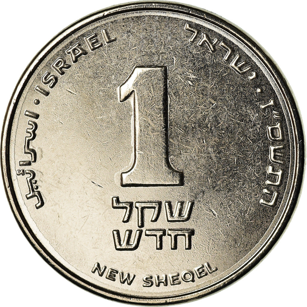 Moeda, Israel, New Sheqel, 2007, MS(64), Aço Niquelado, KM:160a