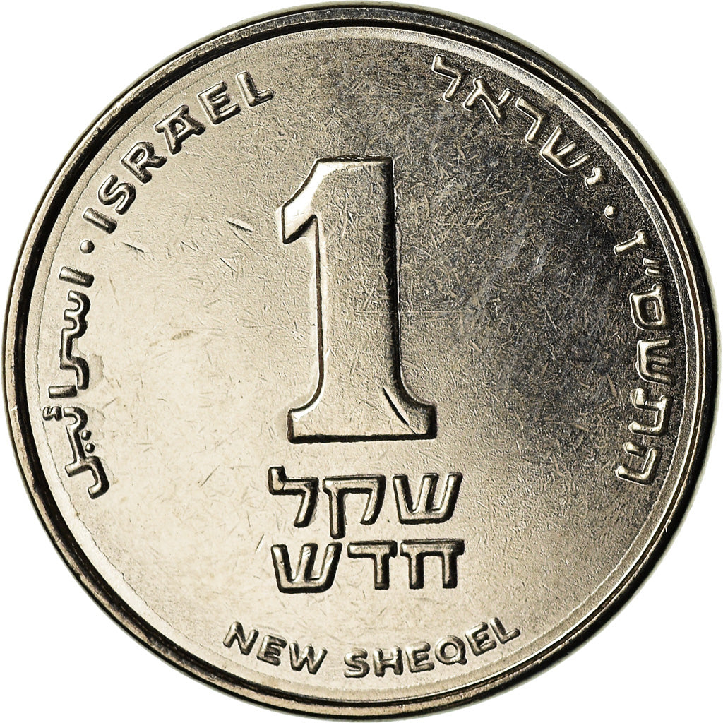 Moeda, Israel, New Sheqel, 2007, MS(60-62), Aço Niquelado, KM:160a