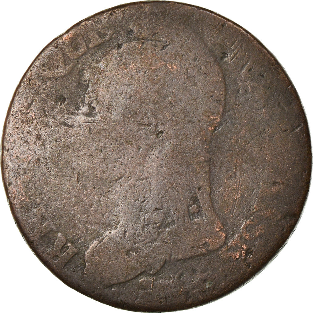 Moeda, França, Dupré, 5 Centimes, AN 5, Paris, VG(8-10), Bronze, KM:640.1
