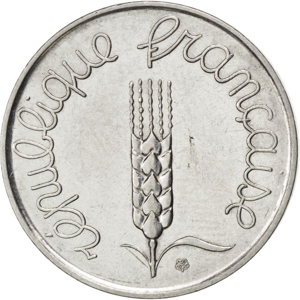 Coin, France, Épi, 5 Centimes, 1962, Paris, EF(40-45), Stainless Steel, KM:927