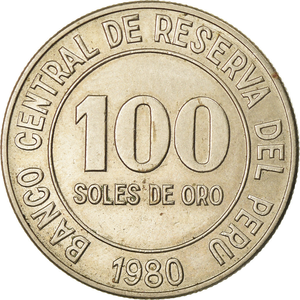 Monnaie, Pérou, 100 Soles, 1980, TTB+, Copper-nickel, KM:283