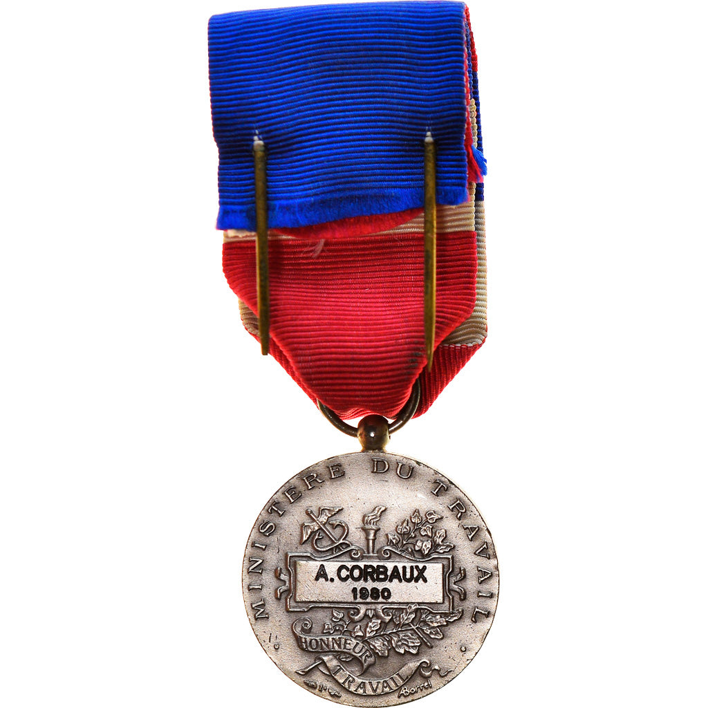 France, Médaille d'honneur du travail, Médaille, 1980, Excellent Quality