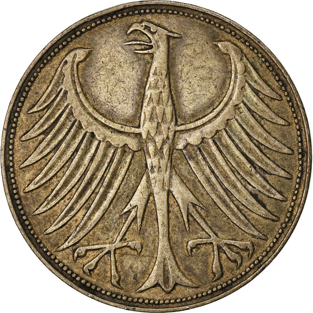 Münze, Bundesrepublik Deutschland, 5 Mark, 1951, Hamburg, SS, Silber, KM:112.1