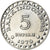 Moneda, Indonesia, 5 Rupiah, 1979, EBC+, Aluminio, KM:43