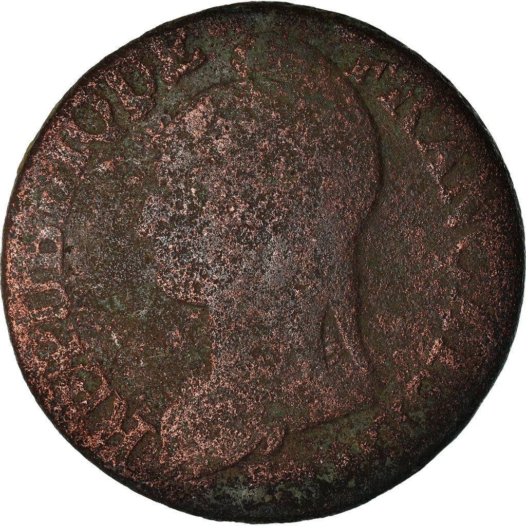 Moneda, Francia, Dupré, 5 Centimes, AN 7, Paris, BC, Bronce, KM:640.1