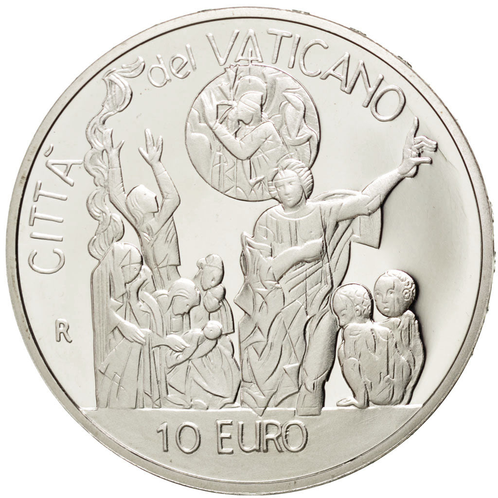 Cité du Vatican, 10 Euro, 2002, FDC, Argent, KM:350