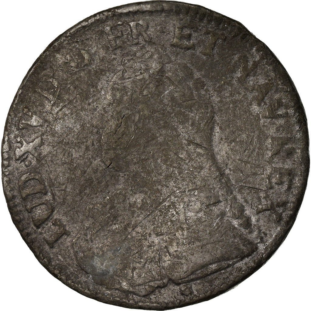 Monnaie, France, Louis XV, Ecu, 1727, Caen, Faux d'époque, TB, Argent, KM:486.5