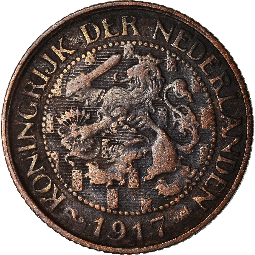 Münze, Niederlande, Wilhelmina I, Cent, 1917, S+, Bronze, KM:152