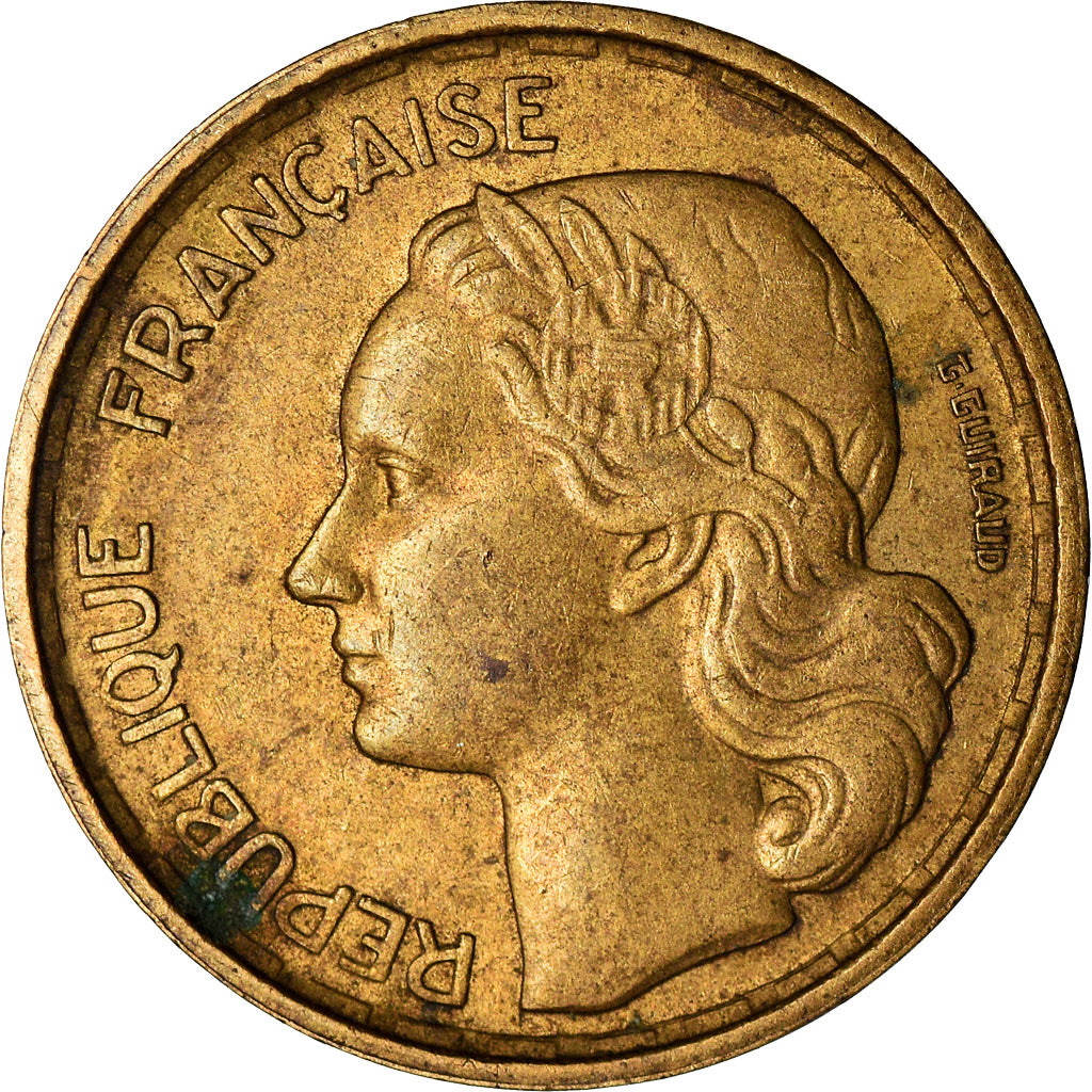 Coin, France, Guiraud, 10 Francs, 1954, Beaumont - Le Roger, VF(30-35)