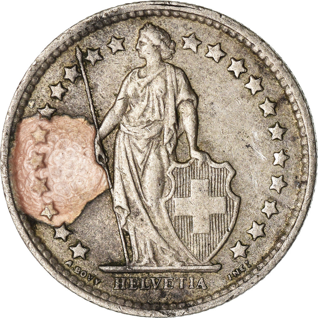 Coin, Switzerland, 1/2 Franc, 1961, Bern, EF(40-45), Silver, KM:23
