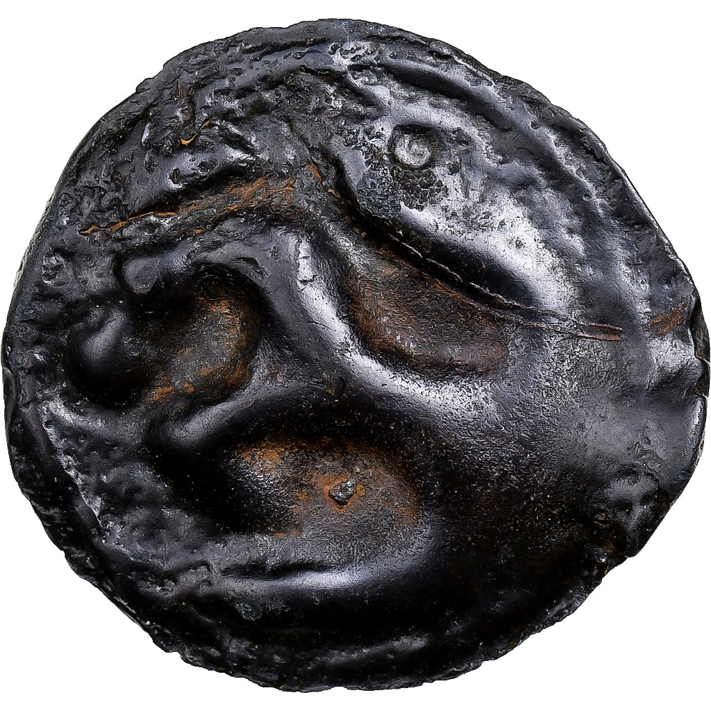 Sequani, Potin à la grosse tête, 80-50 BC, Potin, EF(40-45), Delestrée:3091