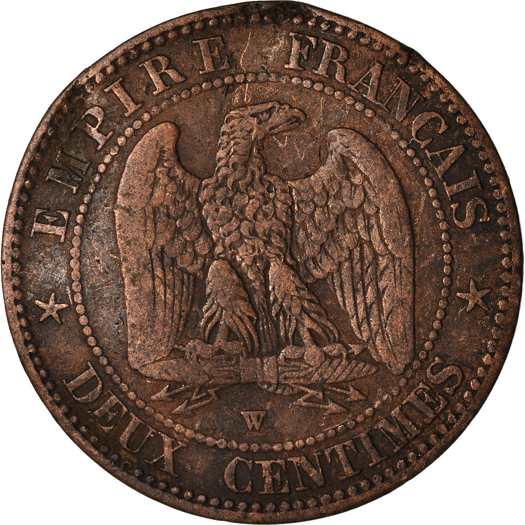 Munten, Frankrijk, Napoleon III, Napoléon III, 2 Centimes, 1857, Lille, FR