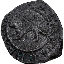 France, Louis XII, Denier de Bretagne à l'hermine, 1498-1515, Rennes, Billon
