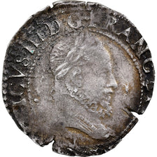 Francia, Henri III, 1/4 Franc col fraisé, 1578, Nantes, Plata, BC+, Gadoury:479