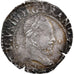 France, Henri III, 1/4 Franc col fraisé, 1578, Nantes, Silver, VF(30-35)