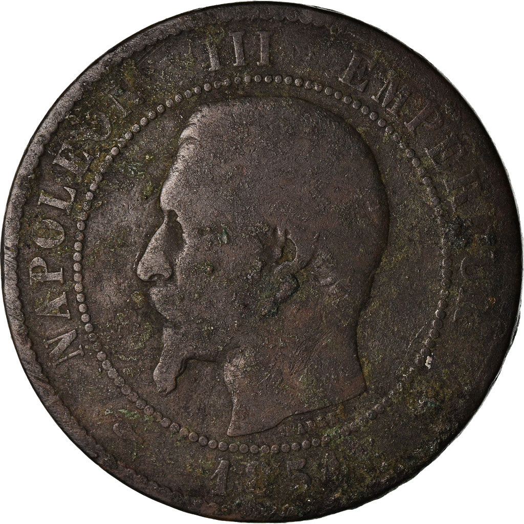 Moneta, Francia, Napoleon III, Napoléon III, 10 Centimes, 1854, Lille, B+
