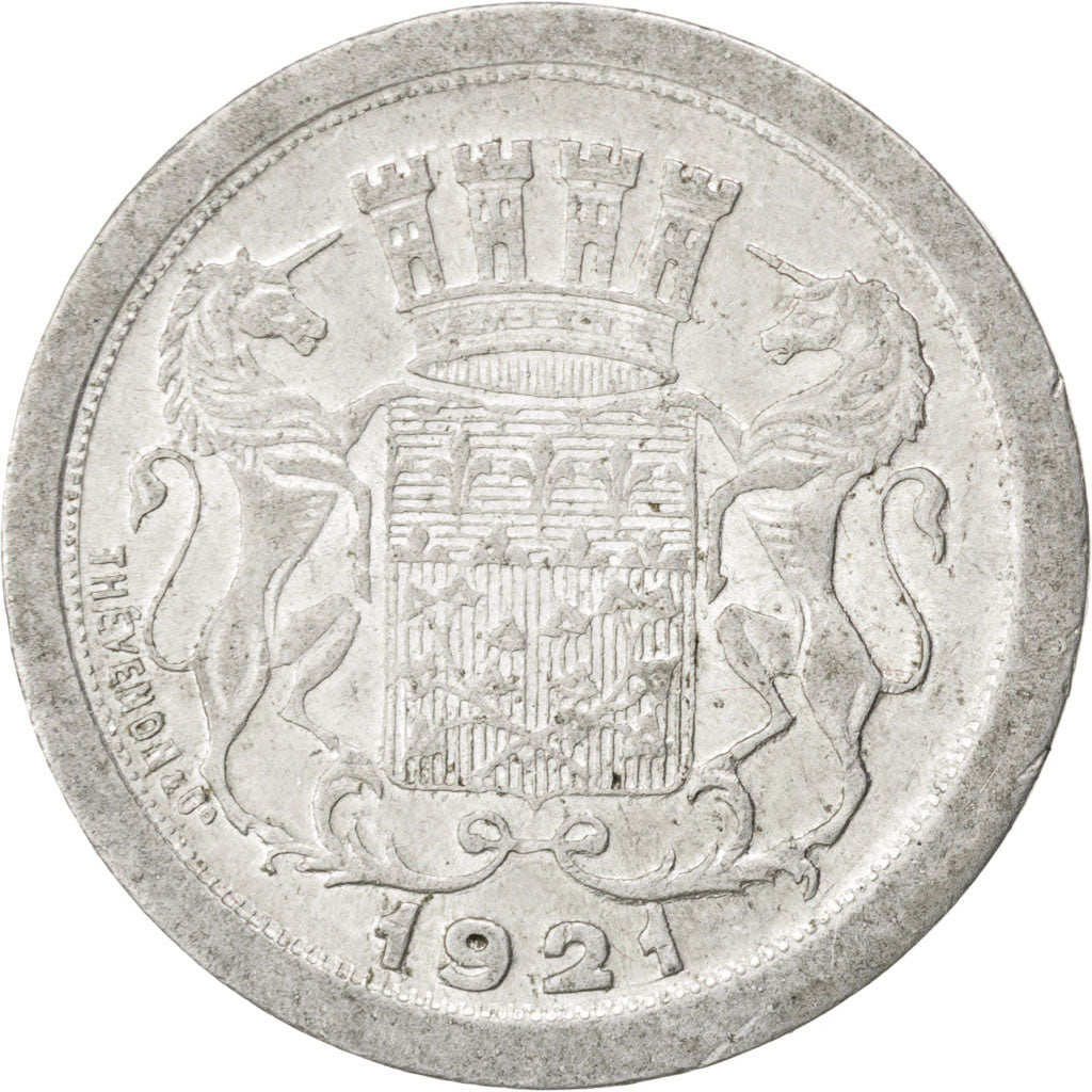 Moneda, Francia, 10 Centimes, 1921, EBC, Aluminio, Elie:10.4