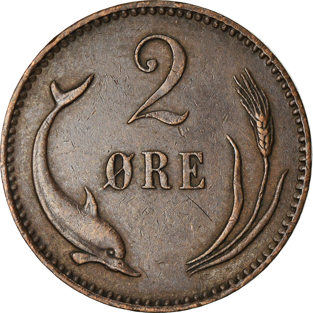 Monnaie, Danemark, Christian IX, 2 Öre, 1894, Copenhagen, TTB, Bronze, KM:793.2