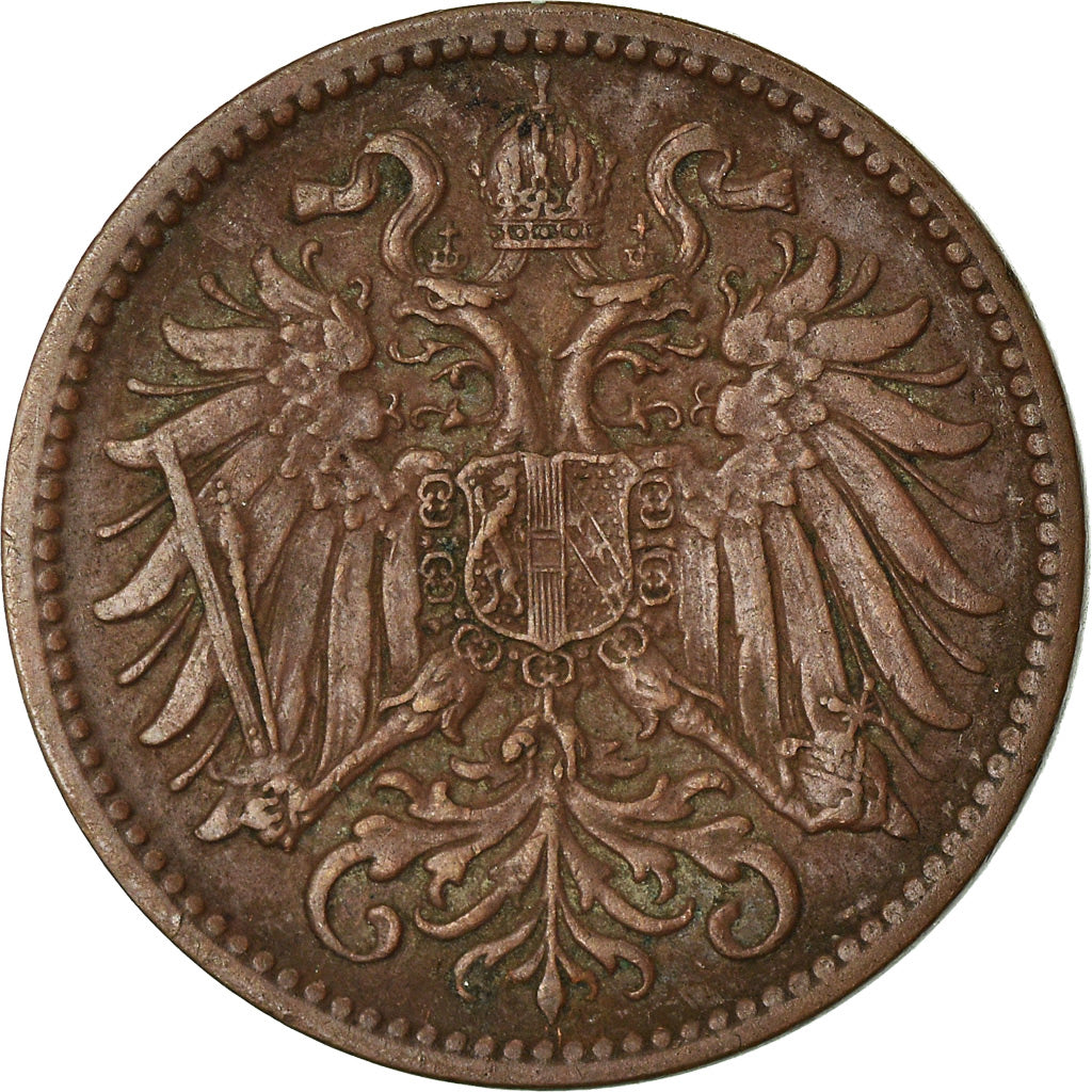 Moneta, Austria, Franz Joseph I, 2 Heller, 1912, EF(40-45), Bronze, KM:2801