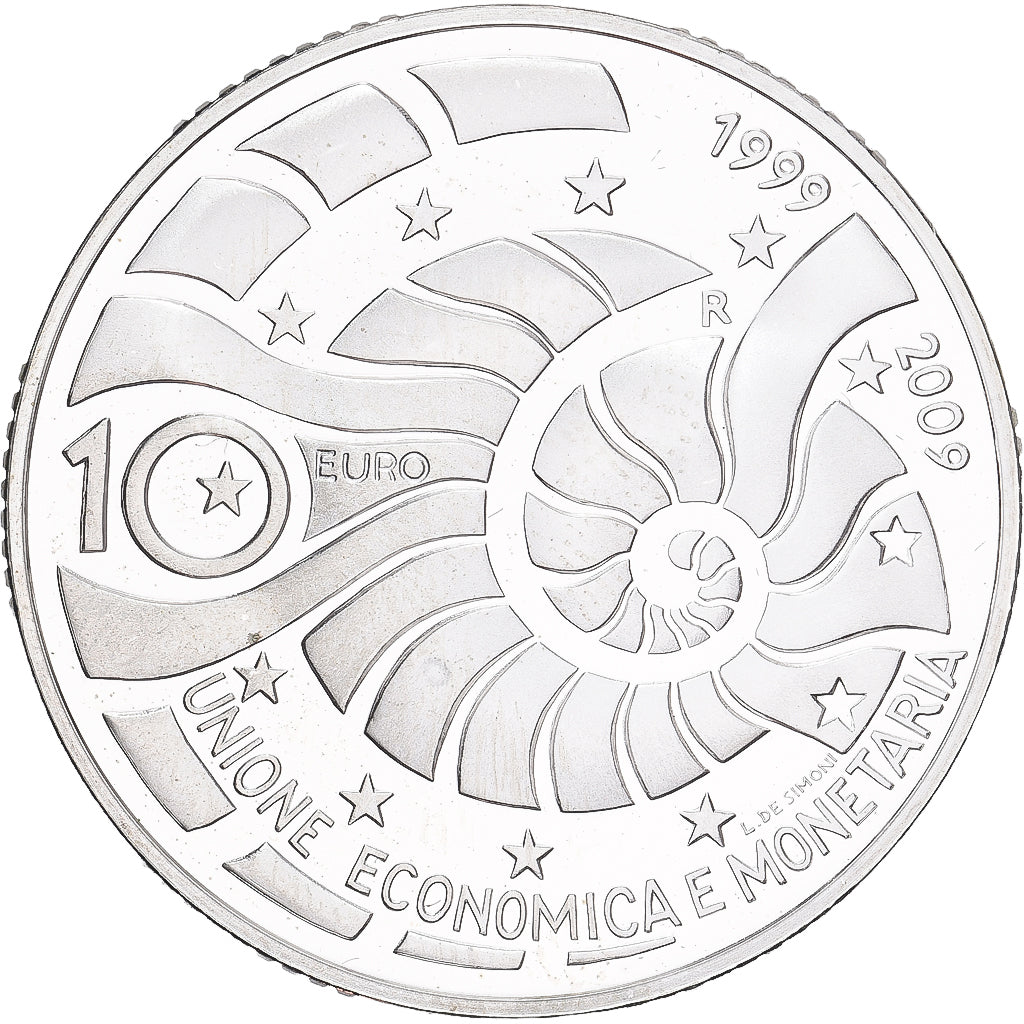 San Marino, 10 Euro, 2009, Rome, MS(65-70), Srebro, KM:516
