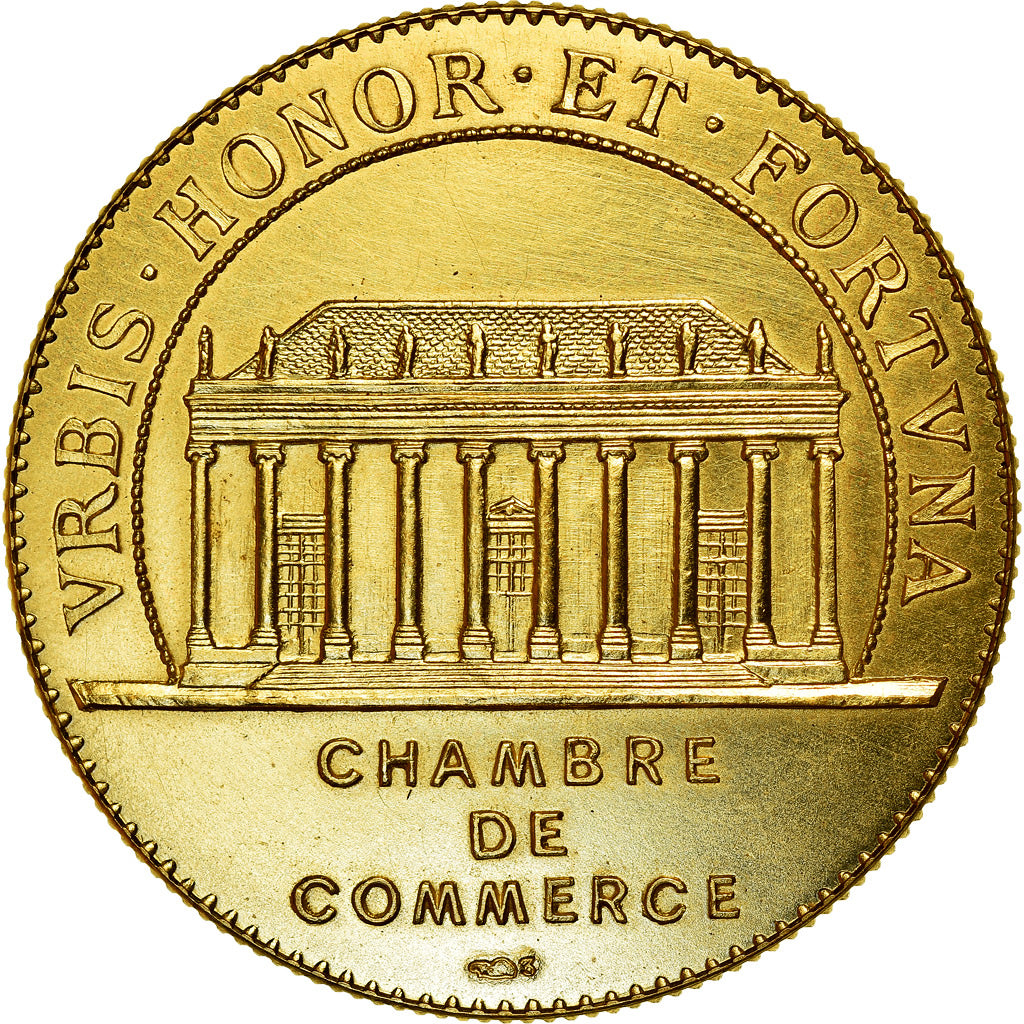França, Token, Chambre de Commerce de Nantes, Dourado, MS(63)