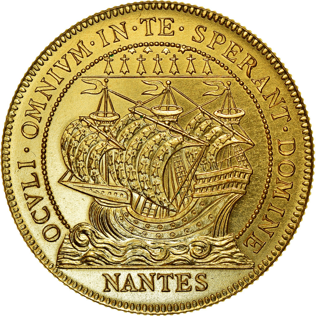 França, Token, Chambre de Commerce de Nantes, Dourado, MS(63)