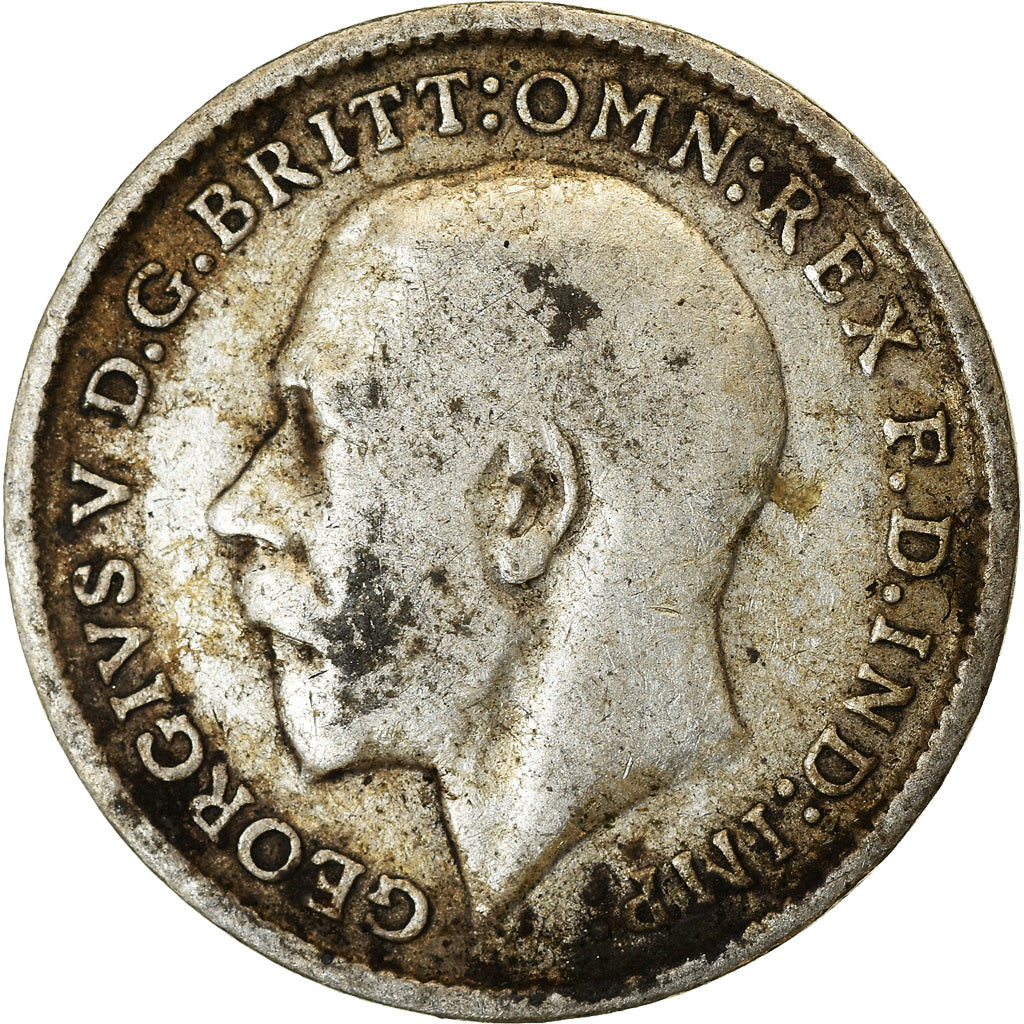 Coin, Great Britain, George V, 3 Pence, 1912, EF(40-45), Silver, KM:813