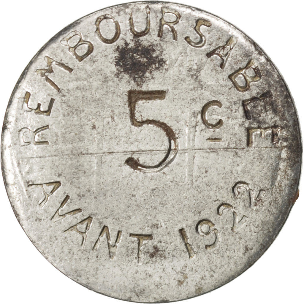 Coin, France, 5 Centimes, 1917, VF(20-25), Iron, Elie:10.1