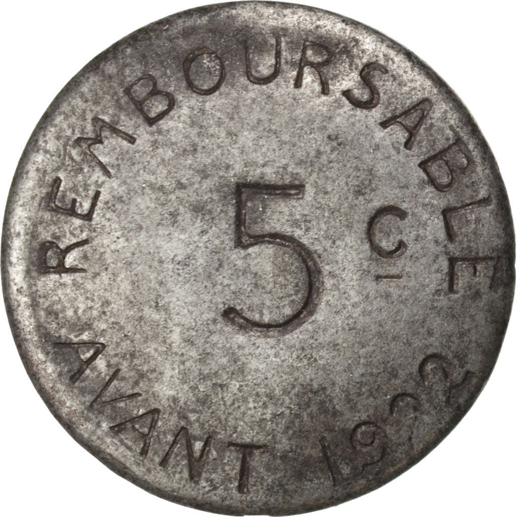 Coin, France, 5 Centimes, 1917, VF(30-35), Iron, Elie:10.1