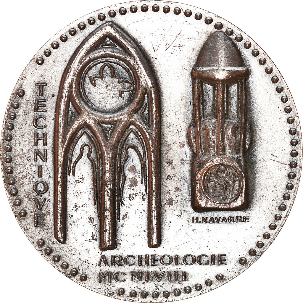 France, Medal, Archéologie, Jean Verrier, Arts & Culture, 1958, AU(50-53)