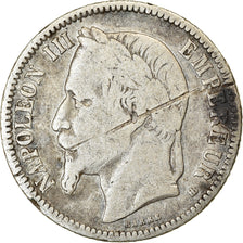 Monnaie, France, Napoleon III, Napoléon III, Franc, 1866, Strasbourg, B+
