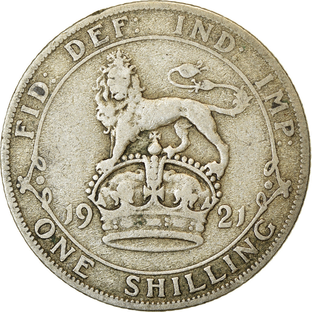 Coin, Great Britain, George V, Shilling, 1921, VF(20-25), Silver, KM:816a