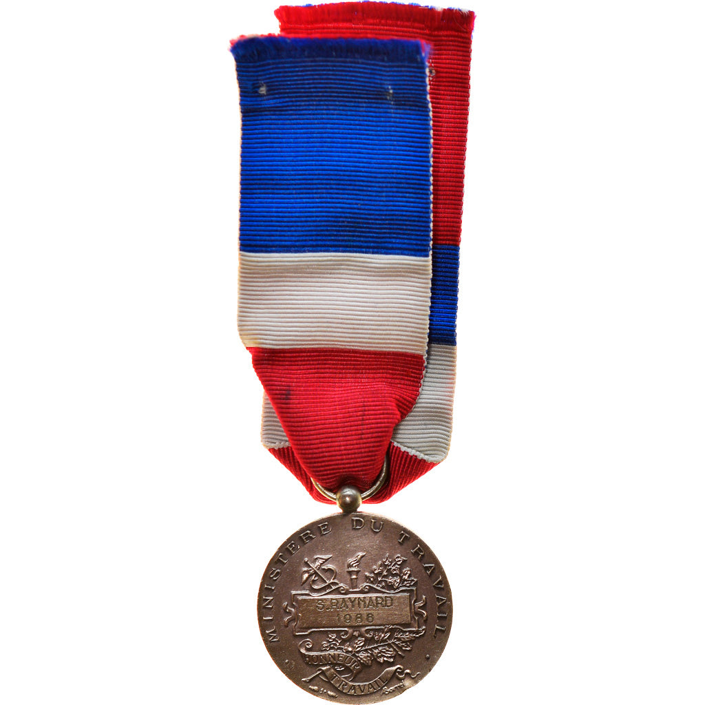 France, Médaille d'honneur du travail, Médaille, 1986, Excellent Quality