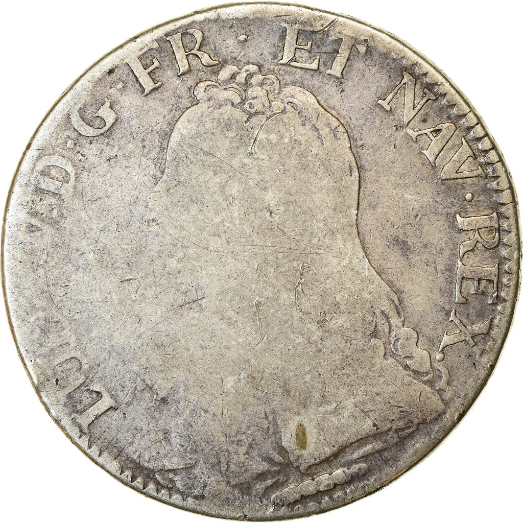 Monnaie, France, Louis XV, Écu aux branches d'olivier, Ecu, 1727/6, Amiens, TB
