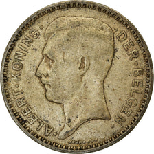 Münze, Belgien, Albert I, 20 Francs, 20 Frank, 1934, S+, Silber, KM:104.1