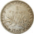 Moneda, Francia, Semeuse, Franc, 1909, Paris, BC+, Plata, KM:844.1, Gadoury:467
