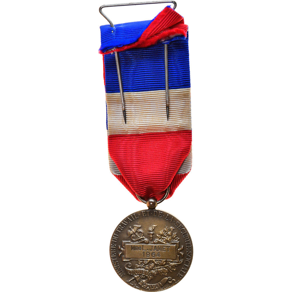 France, Ministère du Travail et de la Sécurité Sociale, Medal, 1964