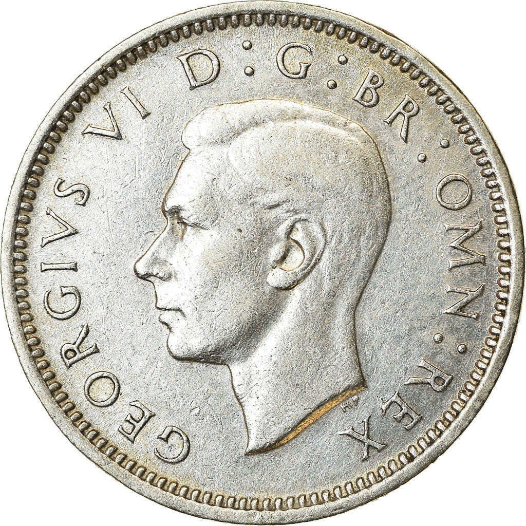 Coin, Great Britain, George VI, 6 Pence, 1945, AU(50-53), Silver, KM:852