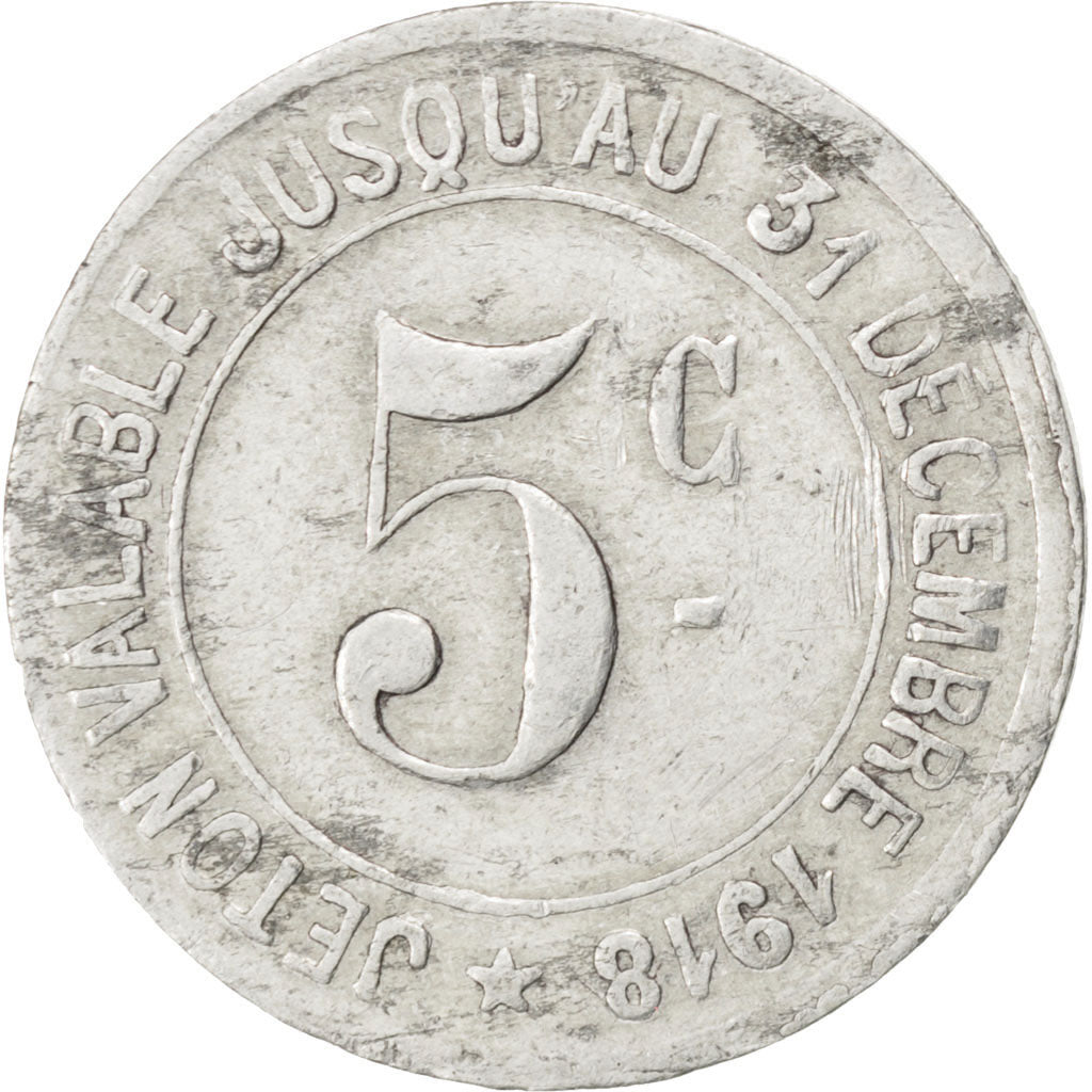 Coin, France, 5 Centimes, 1916, VF(30-35), Aluminium, Elie:10.1