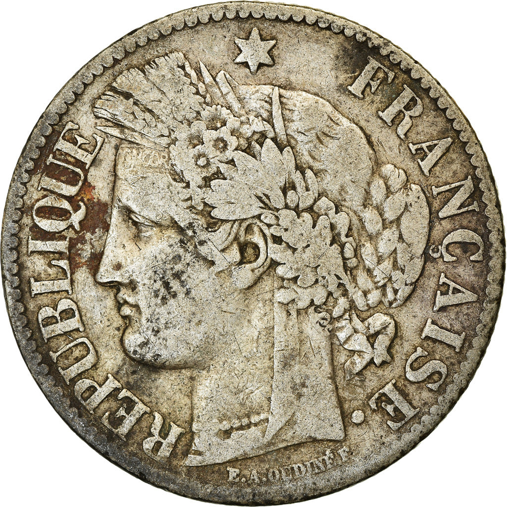 Monnaie, France, Cérès, 2 Francs, 1887, Paris, TB, Argent, Gadoury:530a