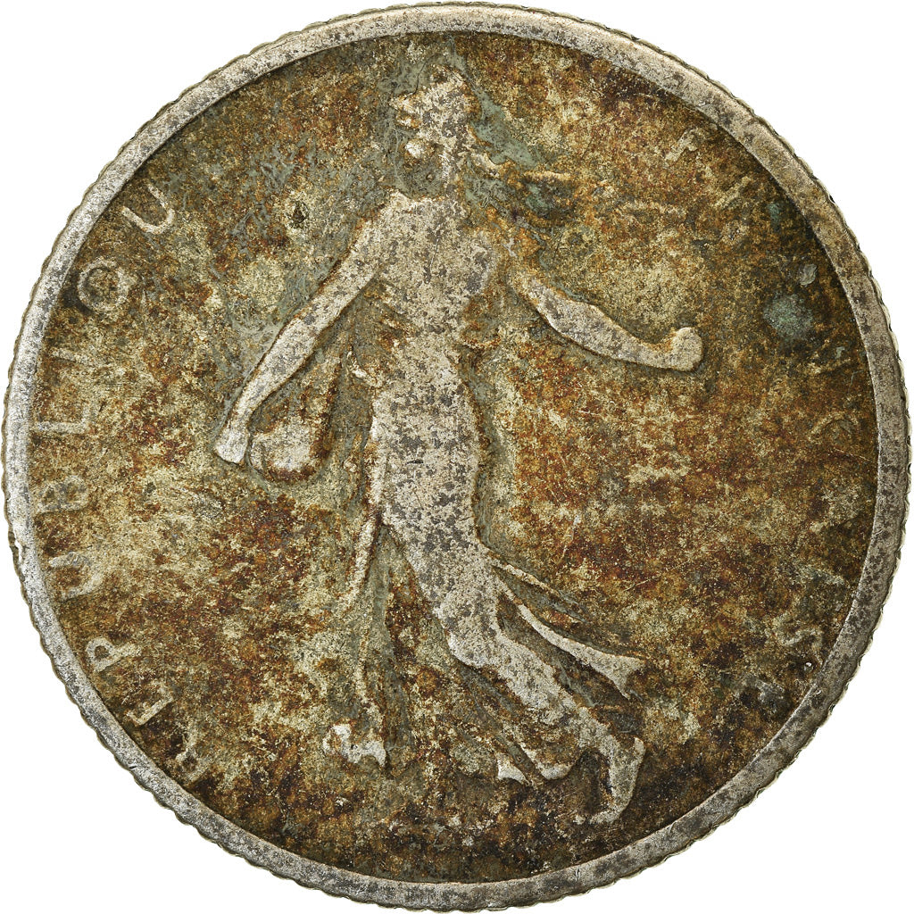 Moneda, Francia, Semeuse, Franc, 1906, Paris, BC, Plata, KM:844.1, Gadoury:467