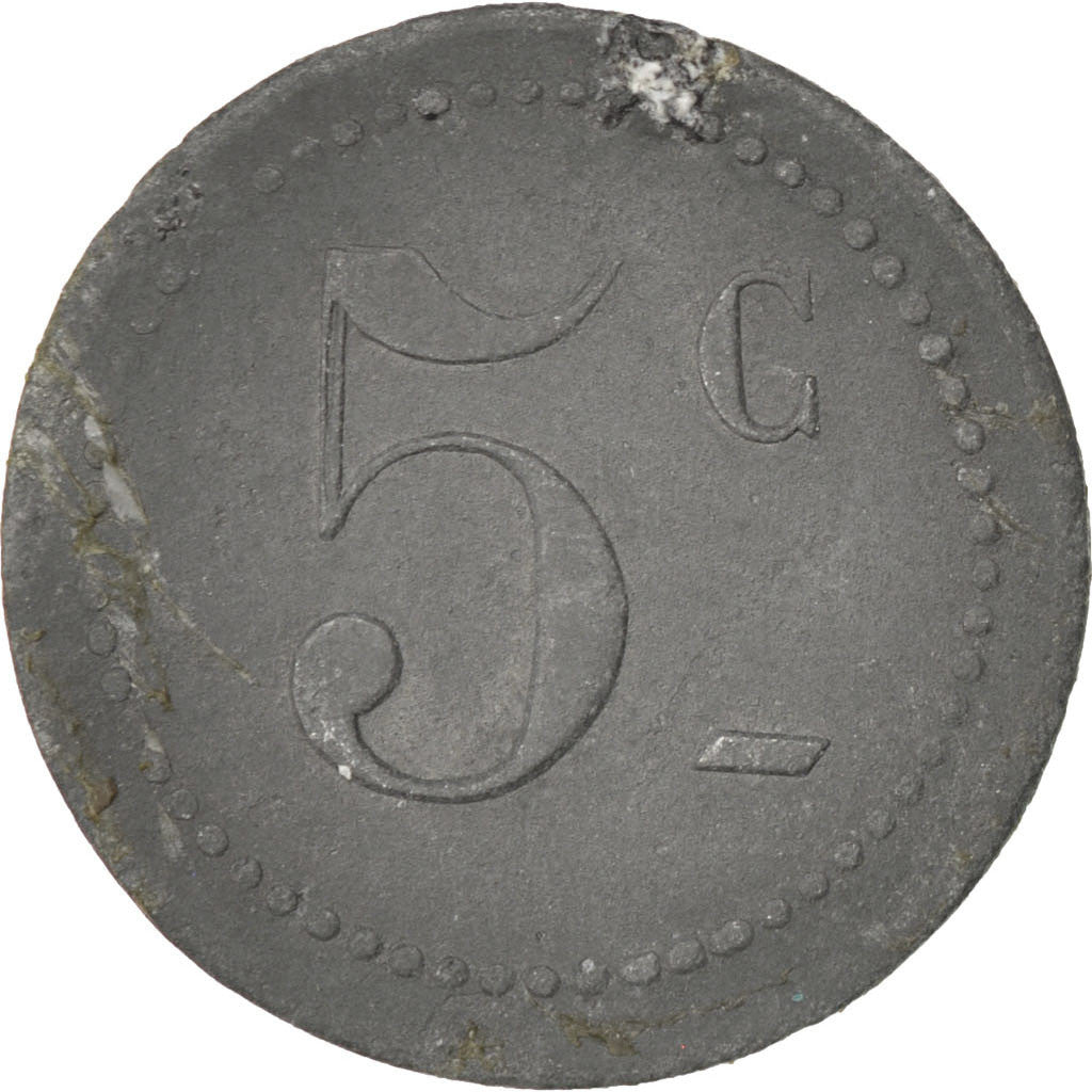 Coin, France, 5 Centimes, VF(30-35), Zinc, Elie:25.2
