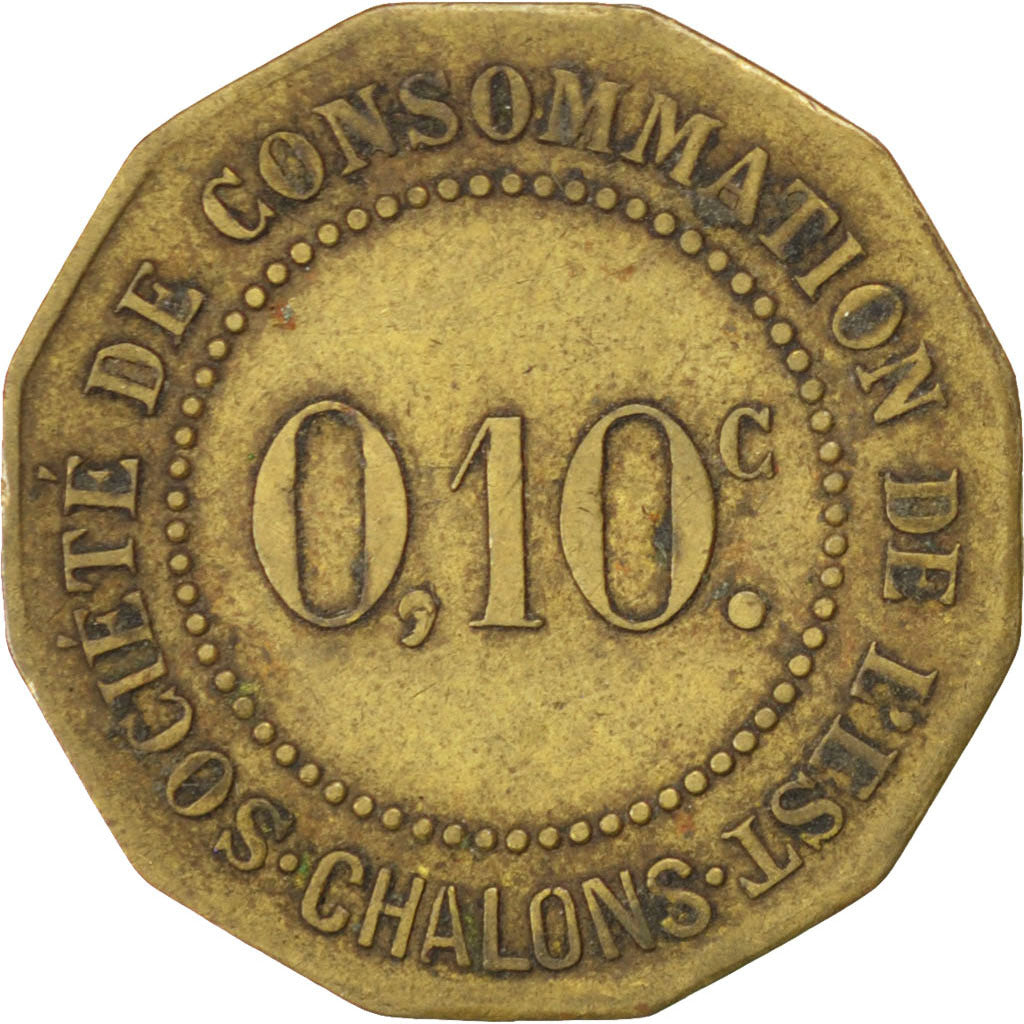 Coin, France, 10 Centimes, EF(40-45), Brass, Elie:25.2