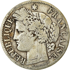 Münze, Frankreich, Cérès, 2 Francs, 1871, Paris, S, Silber, KM:817.1