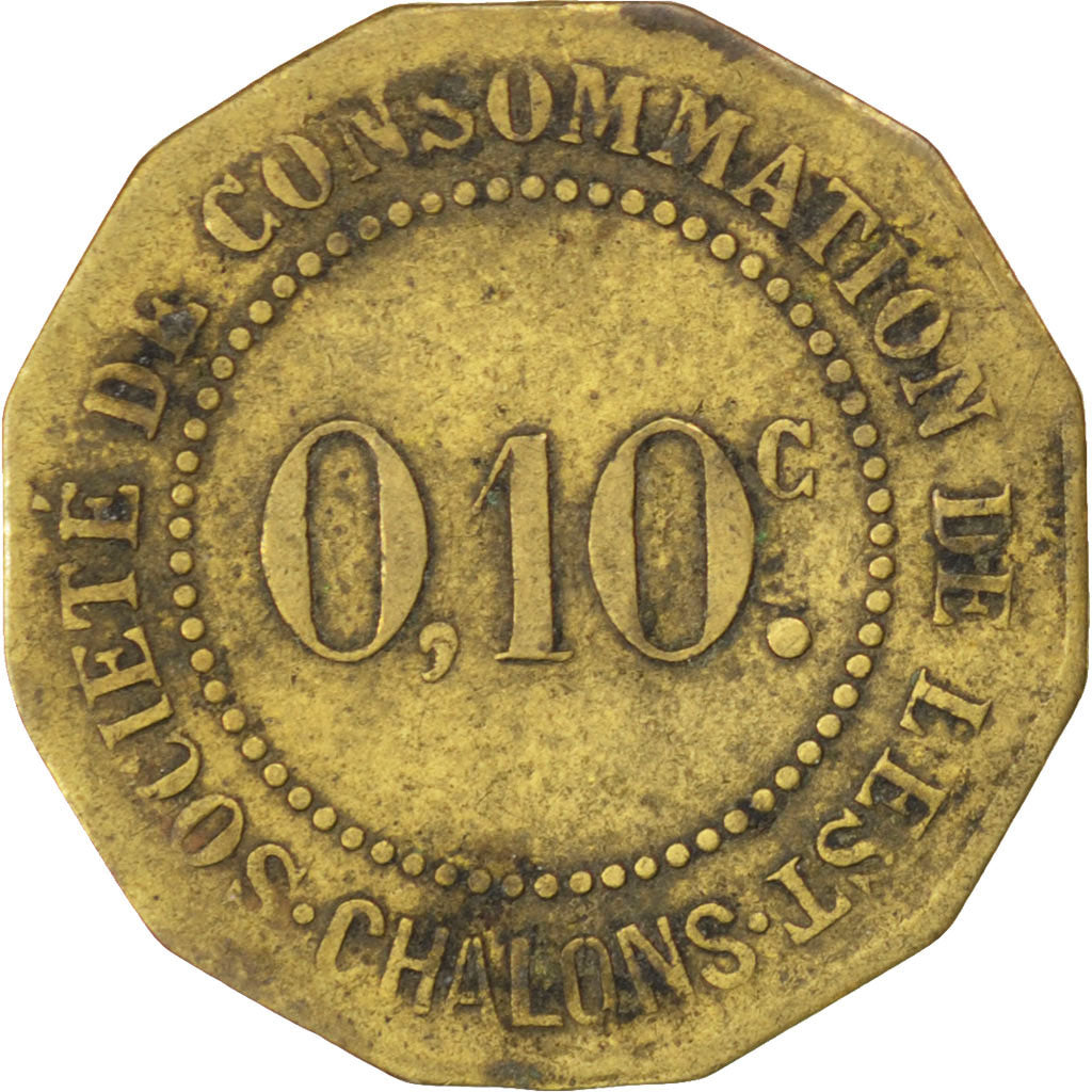 Coin, France, 10 Centimes, EF(40-45), Brass, Elie:25.2var