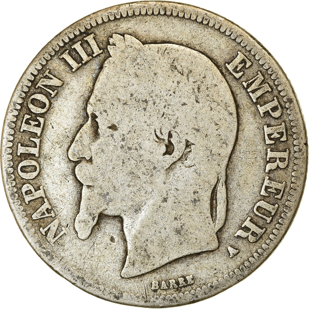 Coin, France, Napoleon III, Napoléon III, 2 Francs, 1866, Paris, F(12-15)